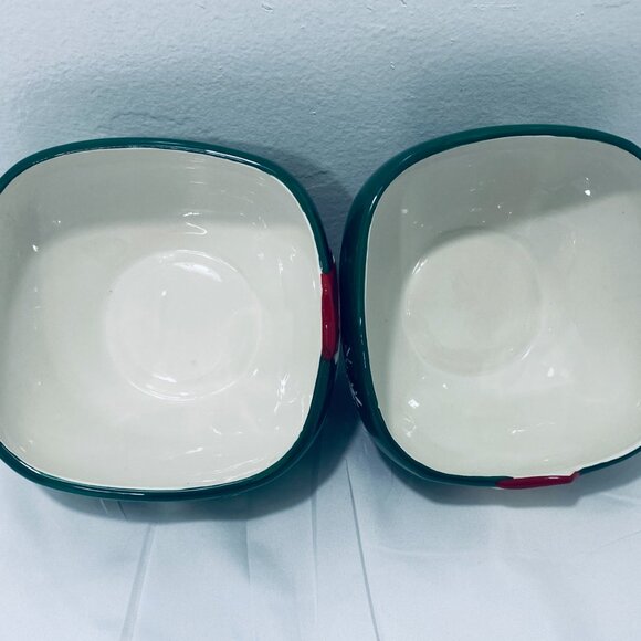 3 Pcs: (2) Holiday Time Santa Bowls + St Nicholas Square Snowflake Mug - Picture 6 of 9